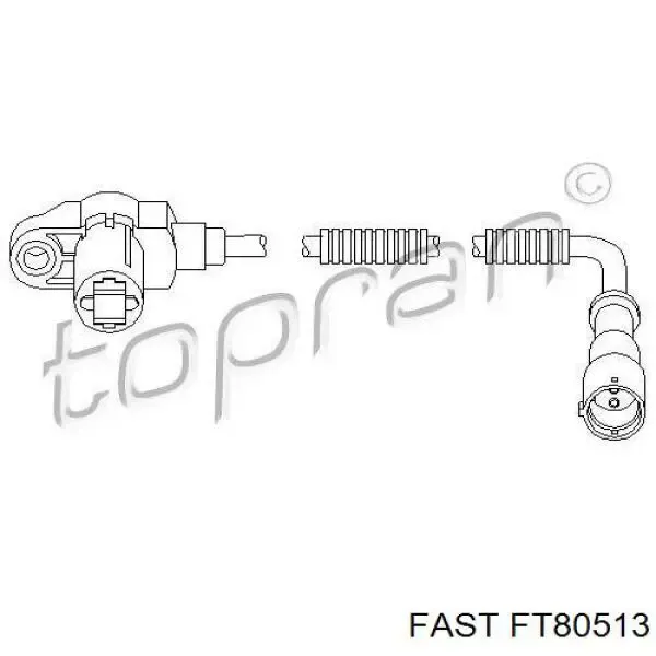 Sensor ABS delantero Opel Astra 51, 52, F35, M35