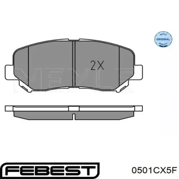 Pastillas de freno delanteras Mazda CX-5 1 KE, GH