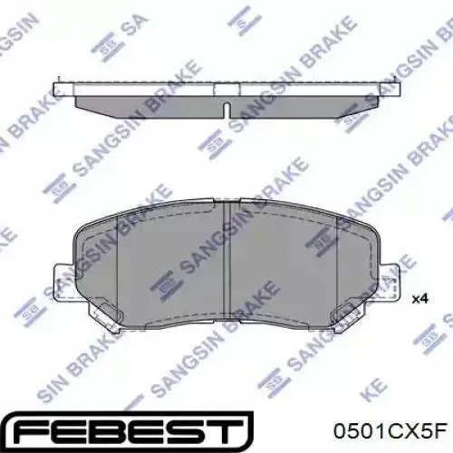 Pastillas de freno delanteras Mazda CX-5 1 KE, GH