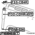 Buje del silentblock del amortiguador trasero Ford Focus CB8