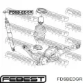 Buje de barra estabilizadora trasera Ford Edge U387