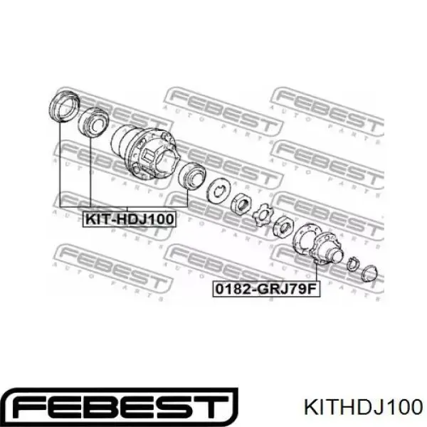 Cojinete interior de rueda trasera HICAPJLM10494810 Koyo