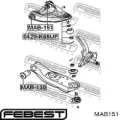 Buje del brazo de suspensión delantero superior Mitsubishi L 200 K60, K70