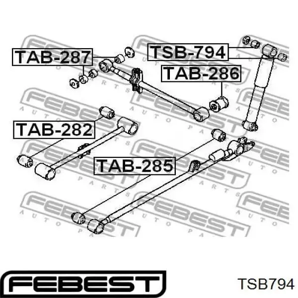 Silentblock amortiguador trasero 4853787401000 Daihatsu