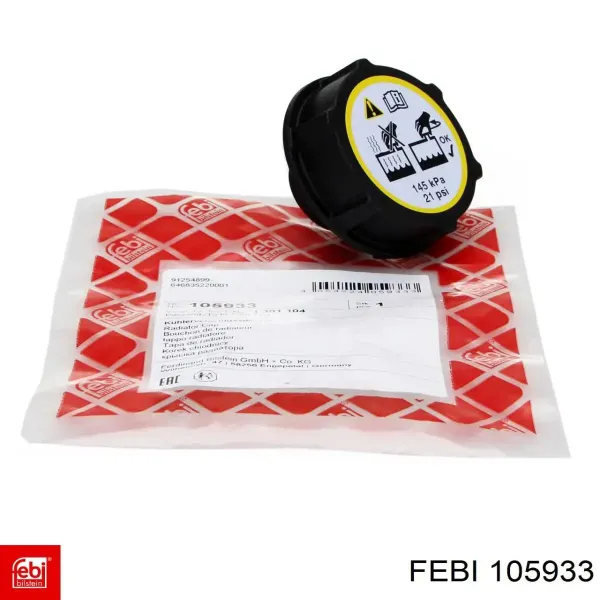 Tapón de expansión de refrigerante/anticongelante Volvo V40 525, 526