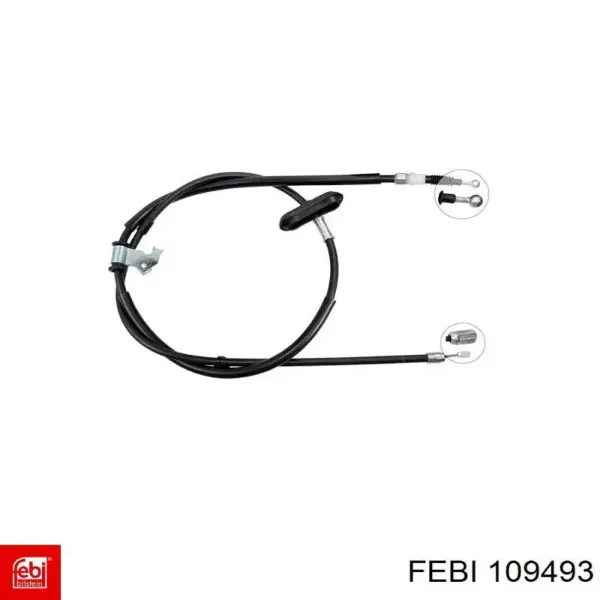 Cable de freno de mano trasero derecho GCH869 TRW