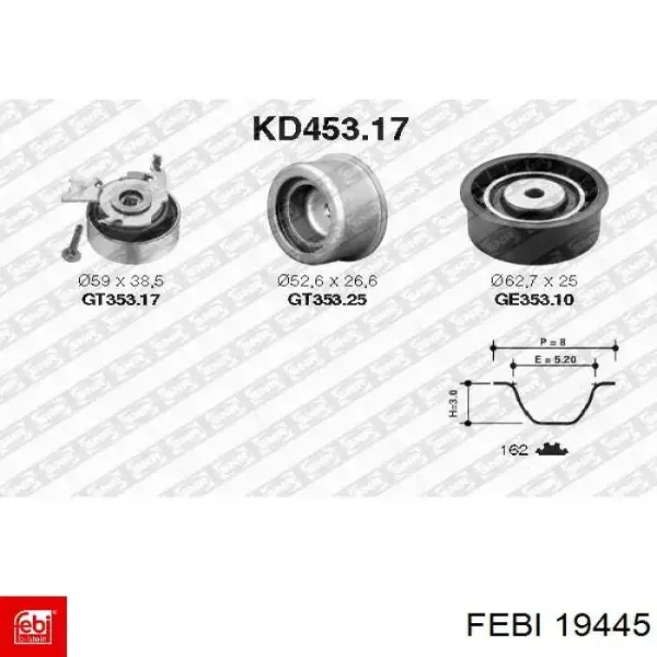Kit correa de distribución Opel Astra F69