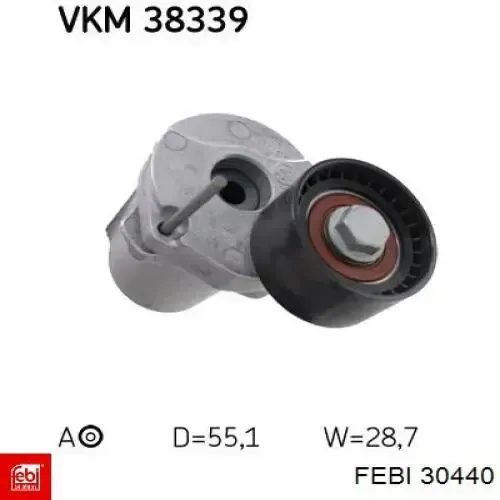 Tensor de correa, correa poli V BMW 1 E81, E87