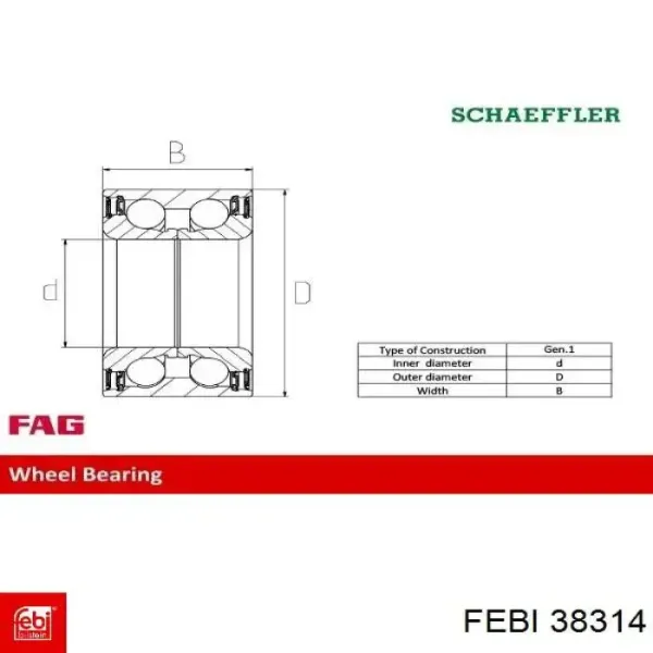 Cojinete de rueda delantero Mazda CX-5 1 KE, GH