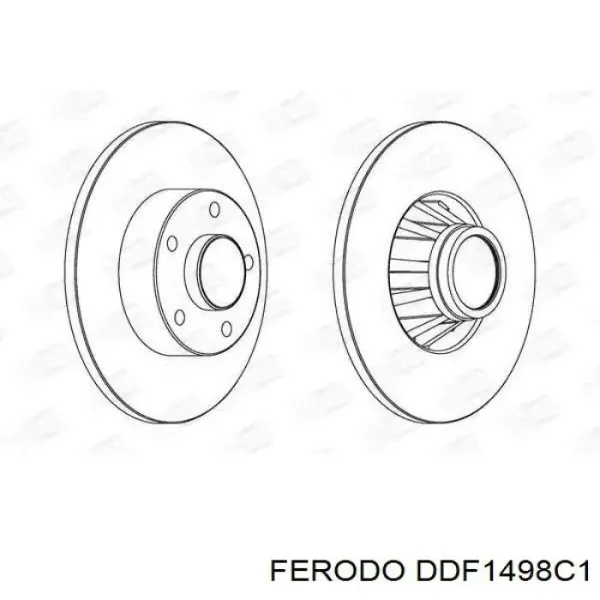 Disco de freno trasero Renault Trafic 2 FL
