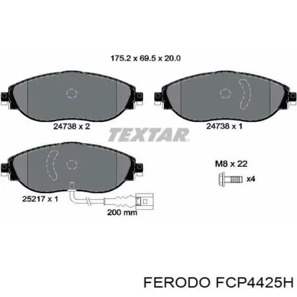  FCP4425H Ferodo