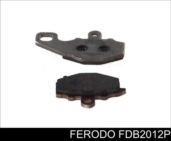 Pastillas de freno traseras FDB2012P Ferodo