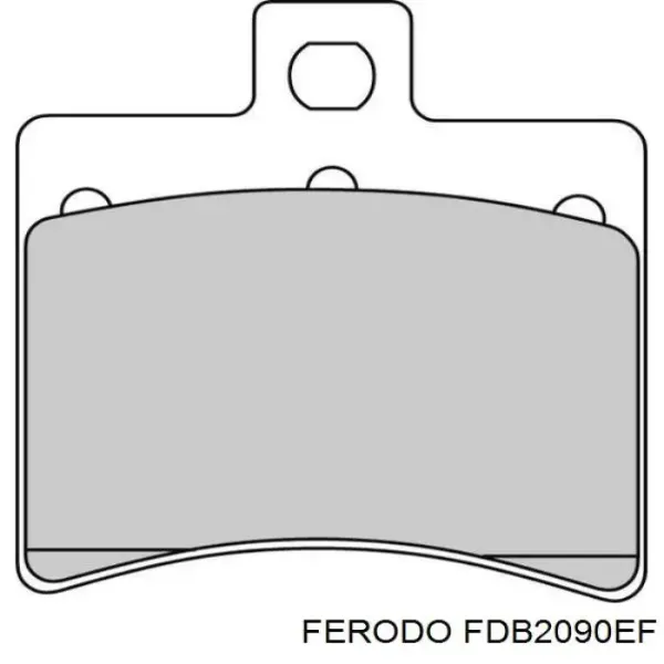 Pastillas de freno FDB2090EF Ferodo