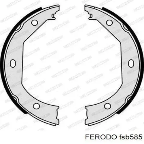 Juego de zapatas de frenos, freno de estacionamiento BMW 1 E81, E87
