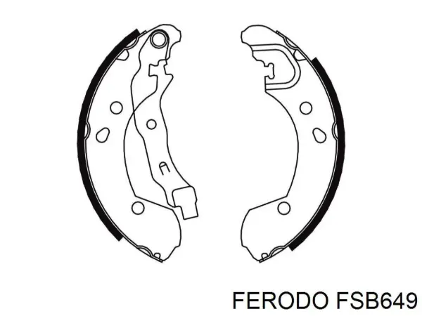 Zapatas de freno FSB649 Ferodo