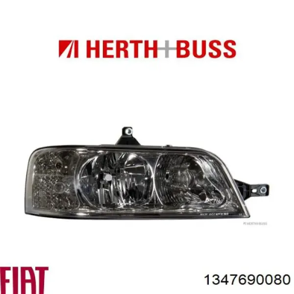 Faro derecho 1347690080 Fiat/Alfa/Lancia