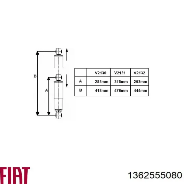 Amortiguador trasero Fiat Ducato 3 250