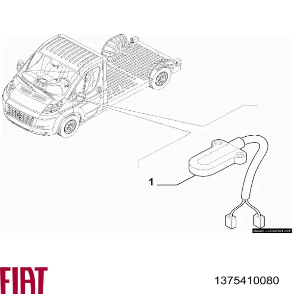 Sensor de temperatura ambiente 1375410080 Fiat/Alfa/Lancia