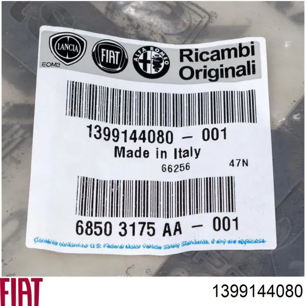Junta de puerta lateral corrediza 1399144080 Fiat/Alfa/Lancia