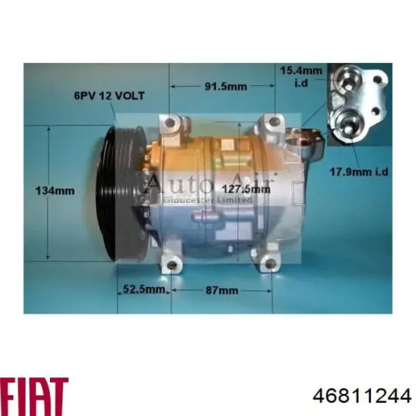 Compresor de aire acondicionado 46811244 Fiat/Alfa/Lancia