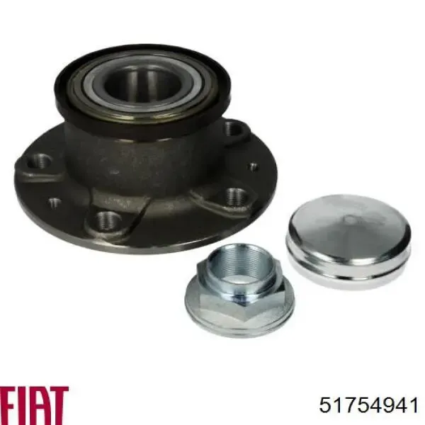 Cubo de rueda trasero 51754941 Fiat/Alfa/Lancia