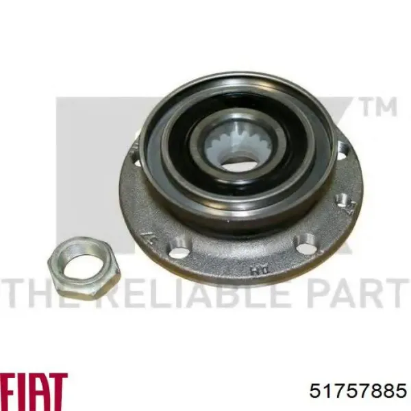 Cubo de rueda trasero Alfa Romeo 147 937