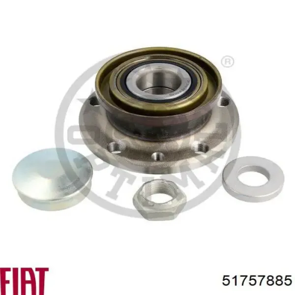 Cubo de rueda trasero Alfa Romeo 147 937