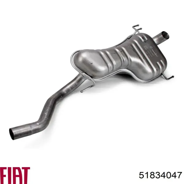 Silenciador trasero 51834047 Fiat/Alfa/Lancia