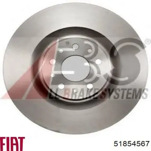 Disco de freno 51854567 Fiat/Alfa/Lancia