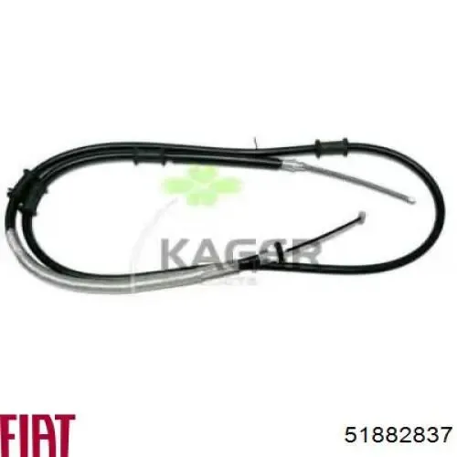 Cable de freno de mano trasero derecho/izquierdo 51882837 Fiat/Alfa/Lancia