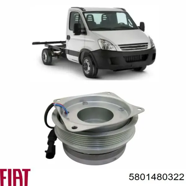 Embrague viscoso de ventilador 504086465 Iveco