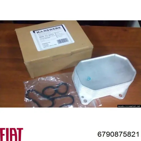 Radiador de aceite debajo del filtro 6790875821 Fiat/Alfa/Lancia