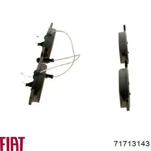 Pastillas de freno delanteras 71713143 Fiat/Alfa/Lancia