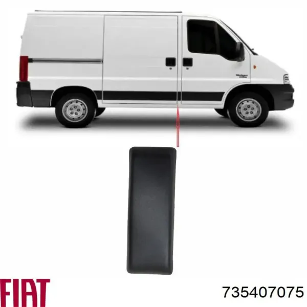Moldura exterior del umbral 735407075 Fiat/Alfa/Lancia