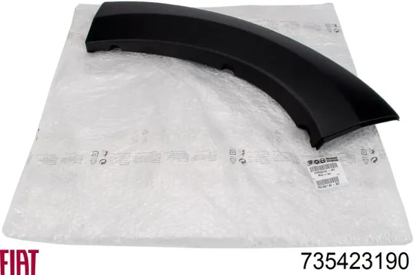 Moldura derecha del parachoques delantero 735423190 Fiat/Alfa/Lancia
