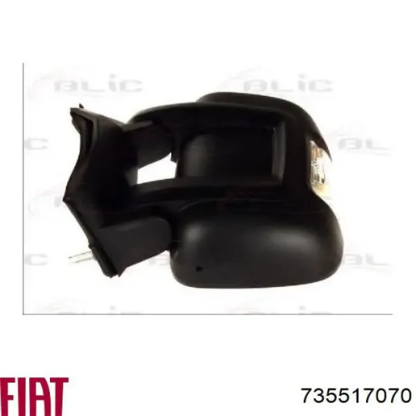 Espejo de retrovisor izquierdo 735517070 Fiat/Alfa/Lancia