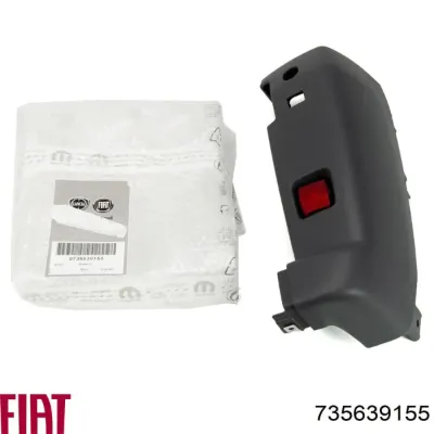 Parachoques trasero, parte derecha FIAT 735639155