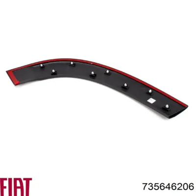 Moldura de la puerta delantera derecha FIAT 735646206