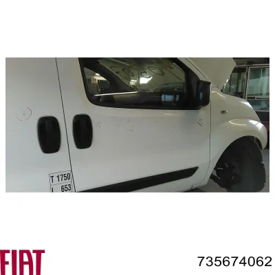 Manija exterior izquierda de puerta trasera de doble hoja FIAT 735674062