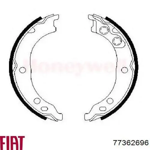 Juego de zapatas de frenos, freno de estacionamiento Fiat Ducato 2 230L