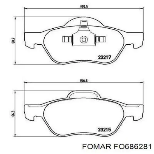 Pastillas de freno delanteras Renault Laguna 2 BG0, BG1