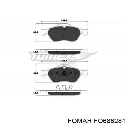 Pastillas de freno delanteras Renault Laguna 2 BG0, BG1