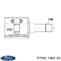 Árbol de transmisión delantero derecho Ford Transit V347/8