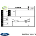 Semieje delantero izquierdo Ford Mondeo B5Y