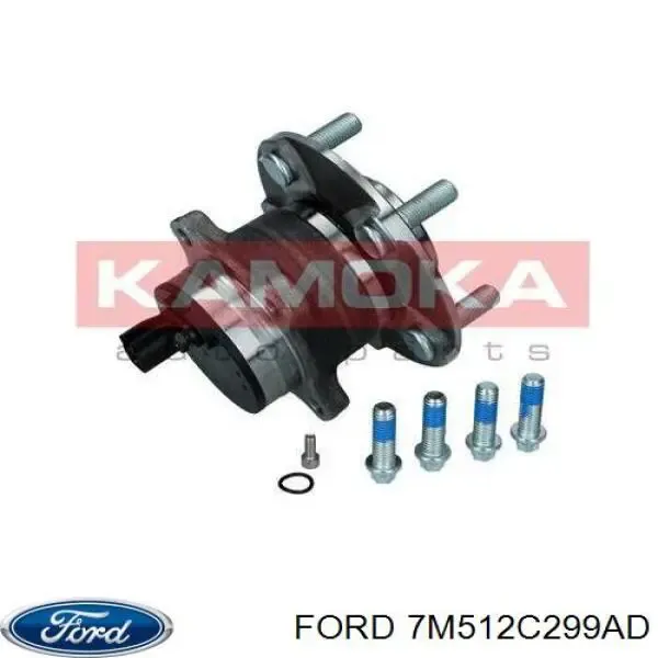 Cubo de rueda trasero 7M512C299AD Ford