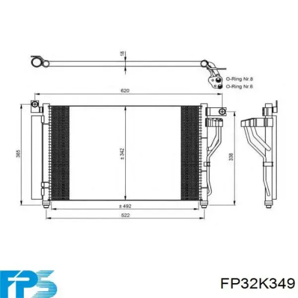 Condensador aire acondicionado FP32K349 FPS