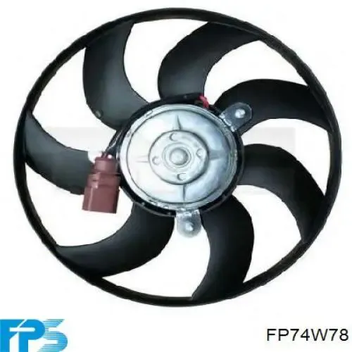 Ventilador de refrigeración completo derecho (motor y hélice) FP74W78 FPS