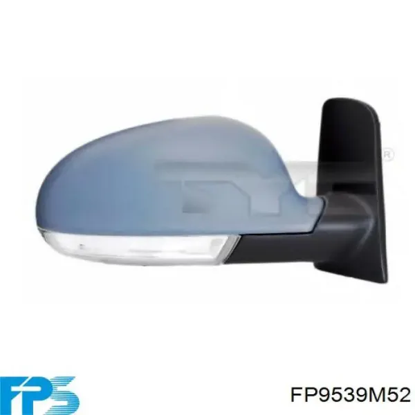 Cristal de espejo retrovisor derecho FP9539M52 FPS
