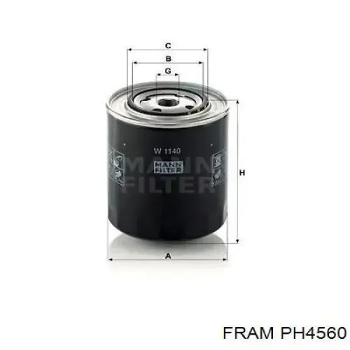 Filtro de aceite PH4560 Fram