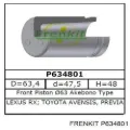 Émbolo de la pinza de freno delantera Toyota Avensis LCM